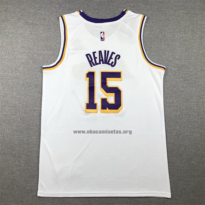 Camiseta Los Angeles Lakers Austin Reaves NO 15 Association 2022-23 Blanco